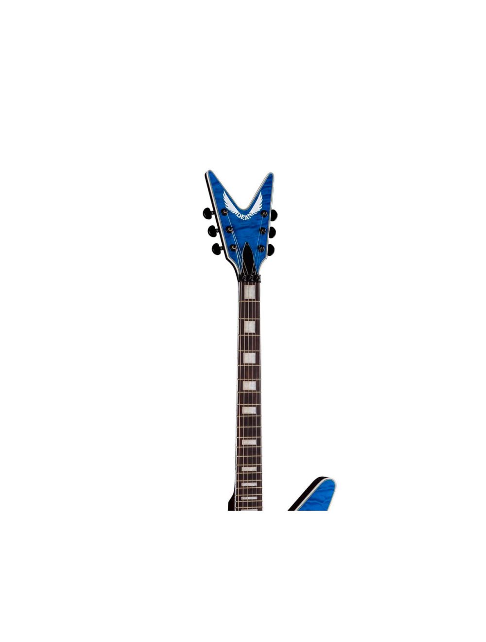 Dean ML Select 24 Kahler Quilt Top Electric Guitar - Trans Blue