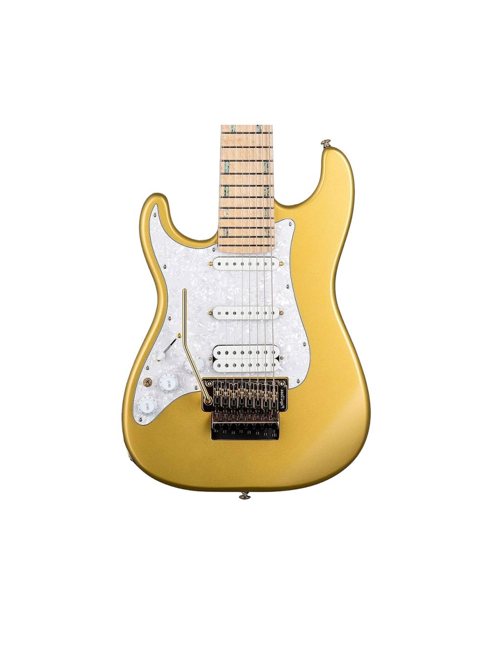 ESP LTD JRV-8FR Javier Reyes Left Handed Signature Guitar - Metallic Gold