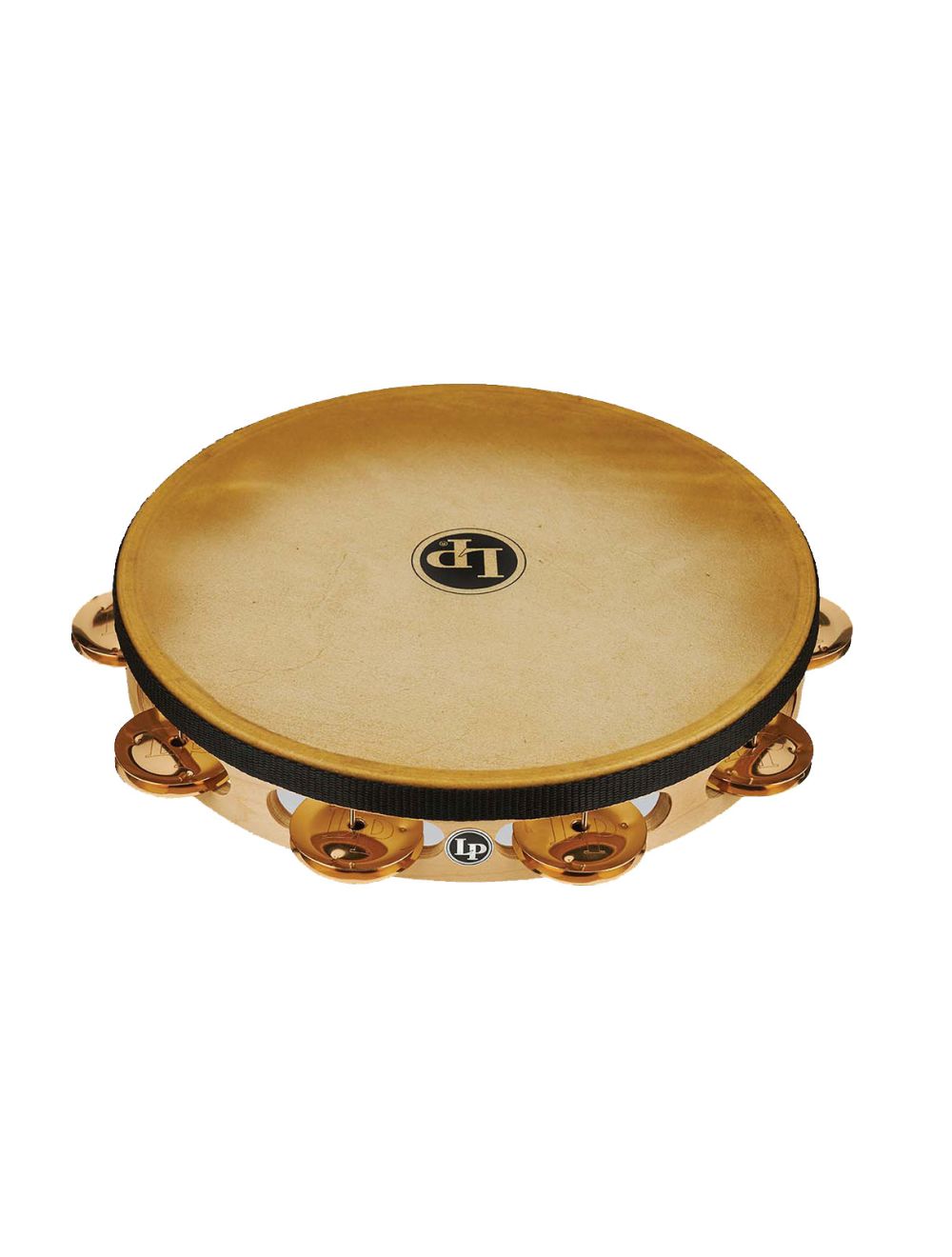 Latin Percussion Pro 10" Single Row Headed Tambourine - Bronze