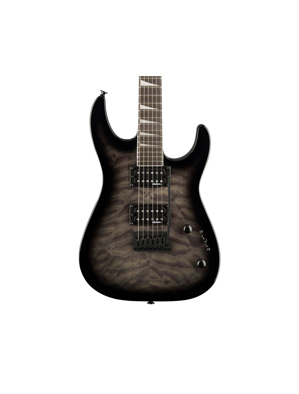 Used Jackson JS Series Dinky JS20 DKQ 2PT Electric Guitar - Trans Black