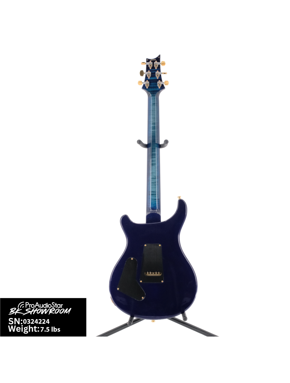 Used PRS Custom 24 Quilt 10-Top w/Pattern Thin Neck - Cobalt Blue