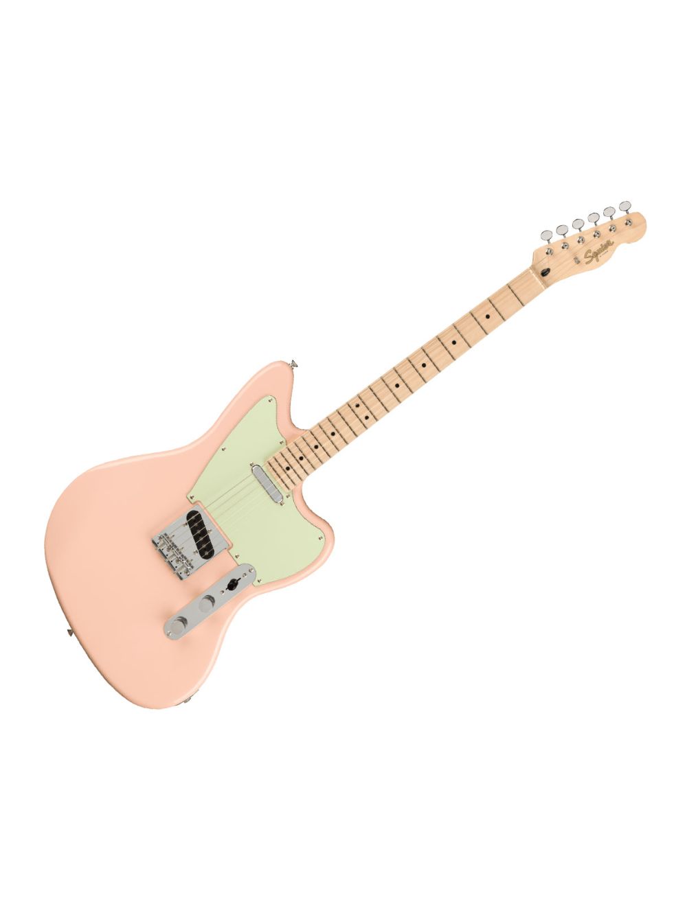 Squier Paranormal Offset Telecaster Shell Pink w Maple FB