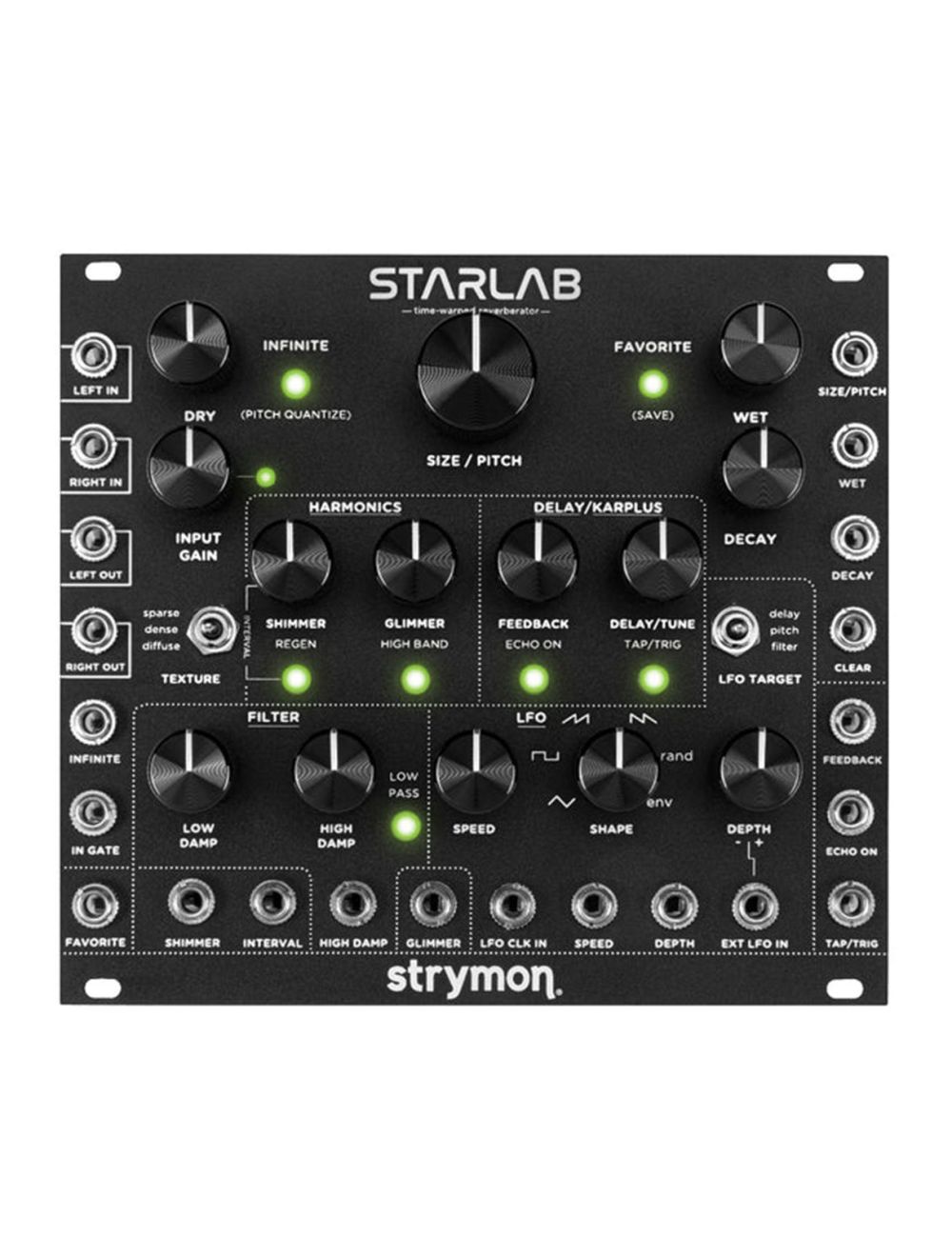 Strymon StarLab Reverb Eurorack Module - Black Panel - Used