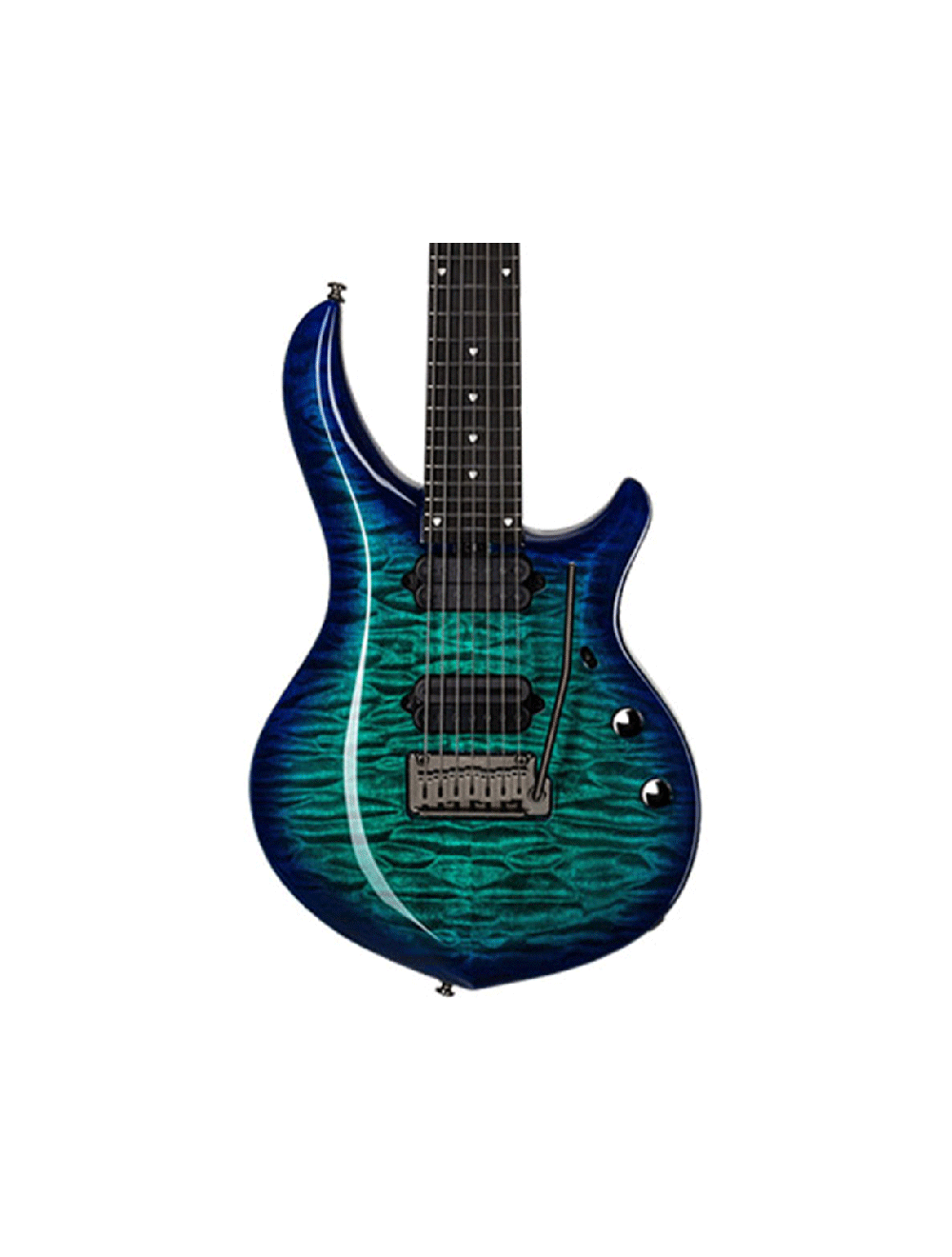 Sterling by Music Man MAJ270 Majesty 7 Str w DiMarzio Cerulean Paradise