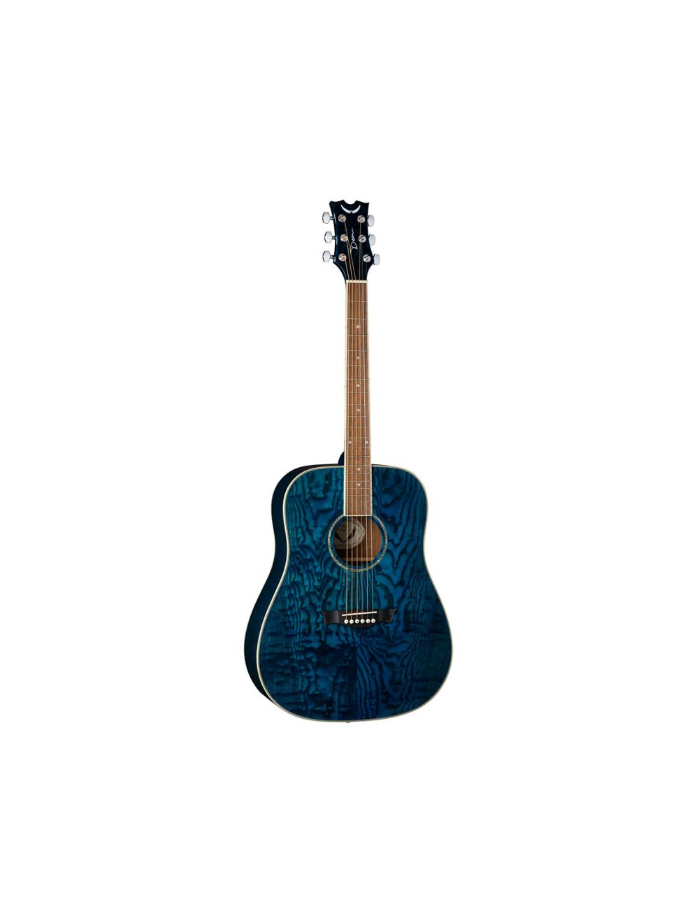 Blue dean acoustic guitar on sale