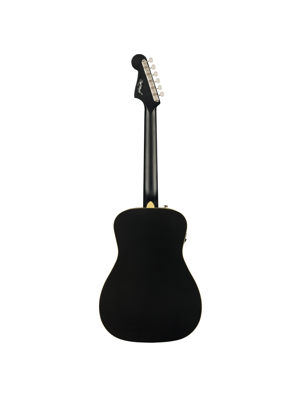 Fender Joe Strummer Campfire Acoustic Guitar - Matte Black w/ Walnut FB