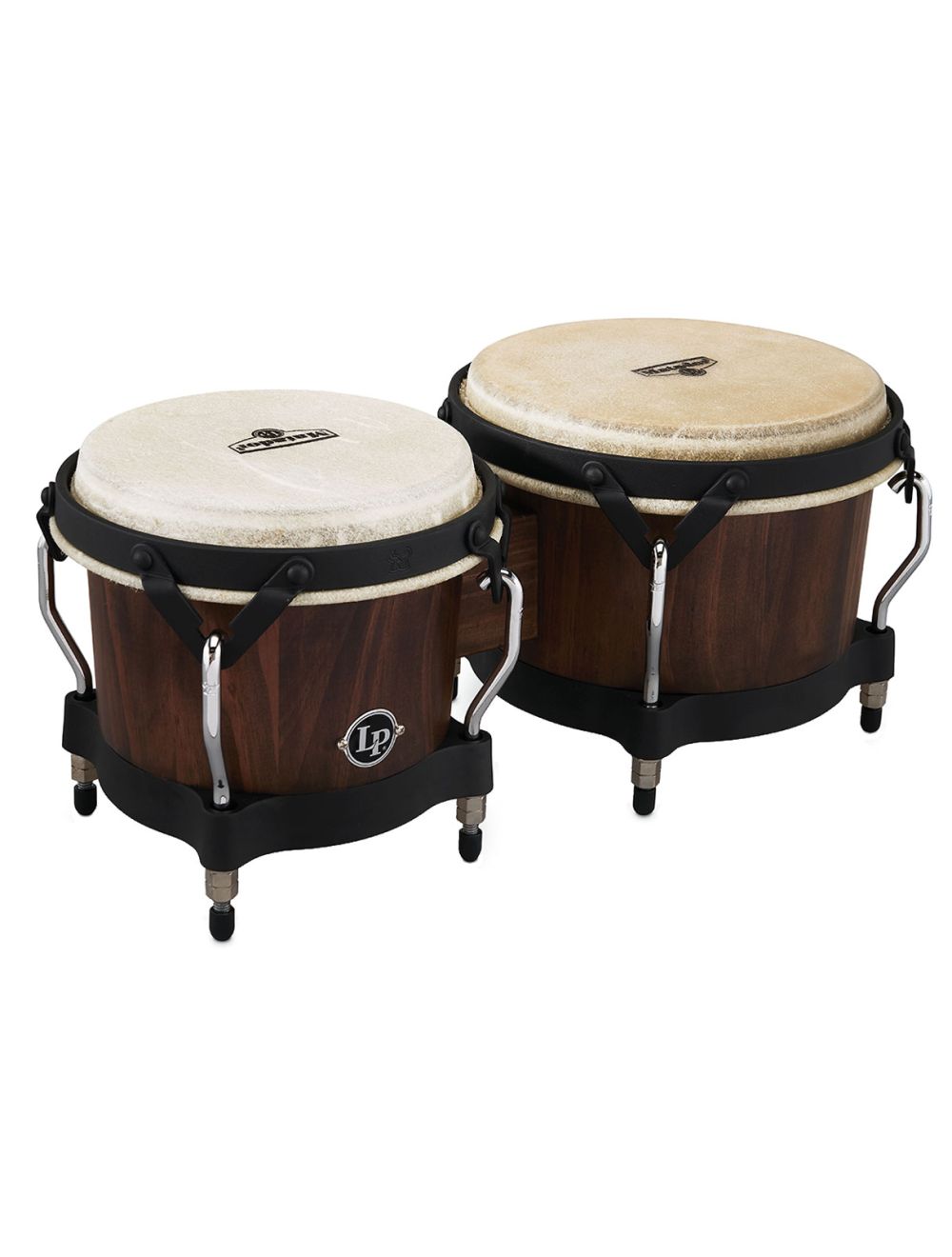 Open Box Latin Percussion Matador Series Wood Bongos - Whiskey Barrel