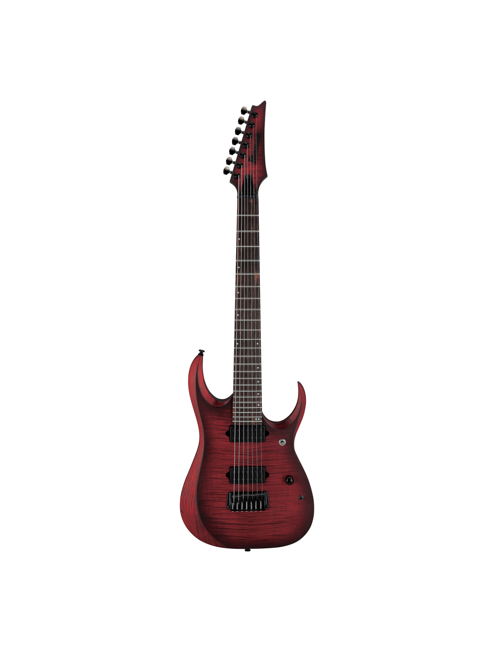 Used Ibanez RGD721FA RGD 7-String Electric Guitar - Stained Wine Red Bust Flat