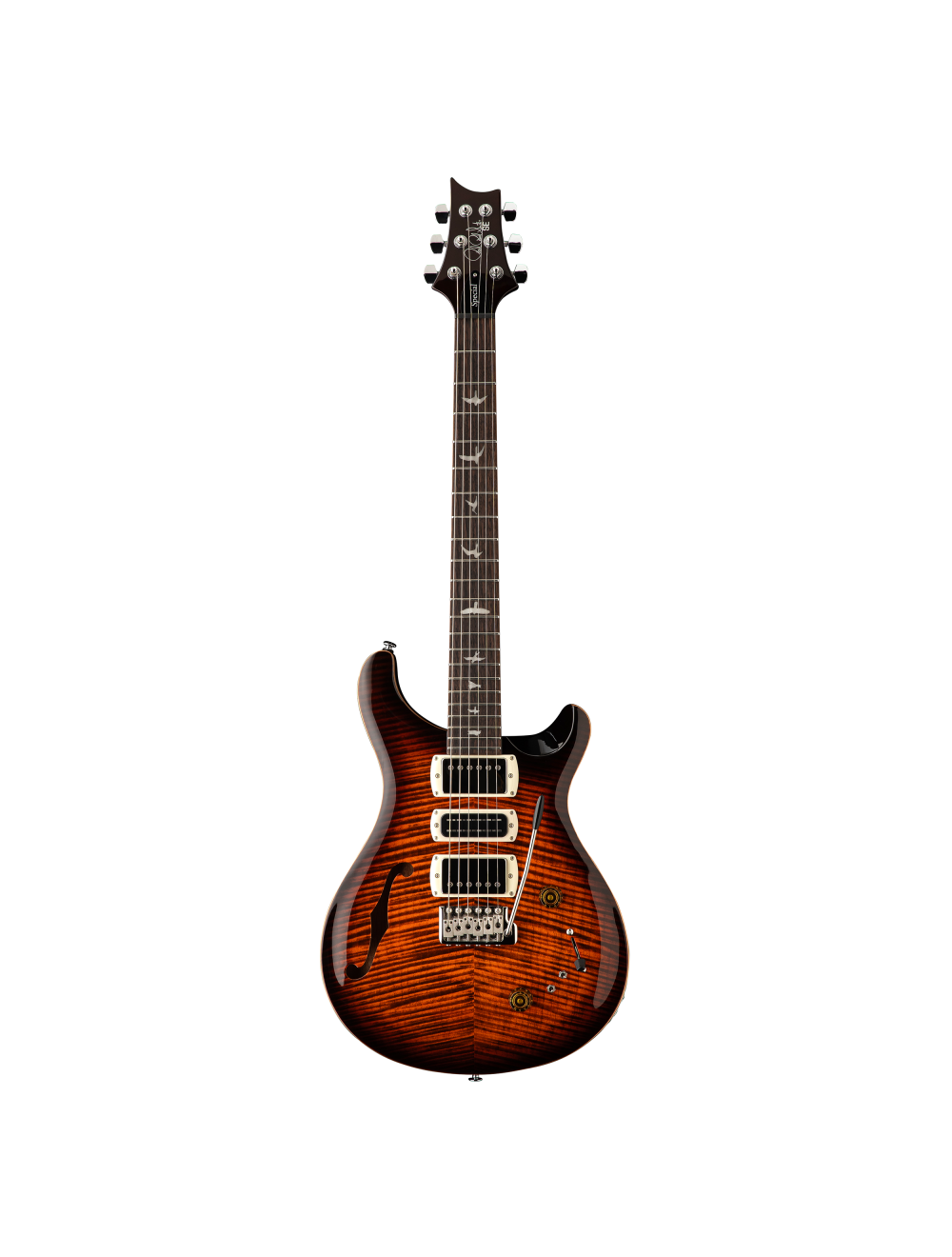 PRS SE Special Semi-Hollow Electric Guitar - Orange Tiger Smokeburst