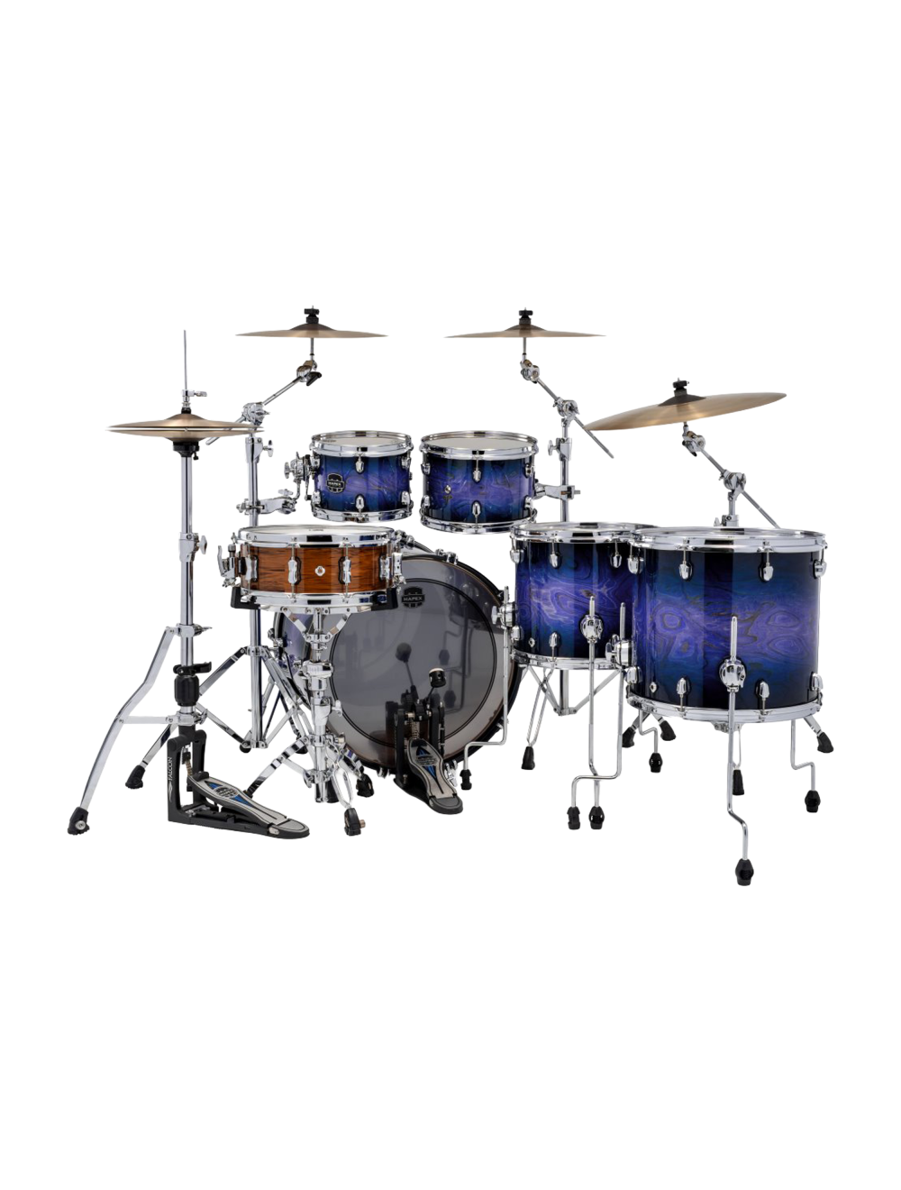 Mapex Saturn VI Studioease 5-Piece Shell Pack w/22" Kick - Cobalt Burst