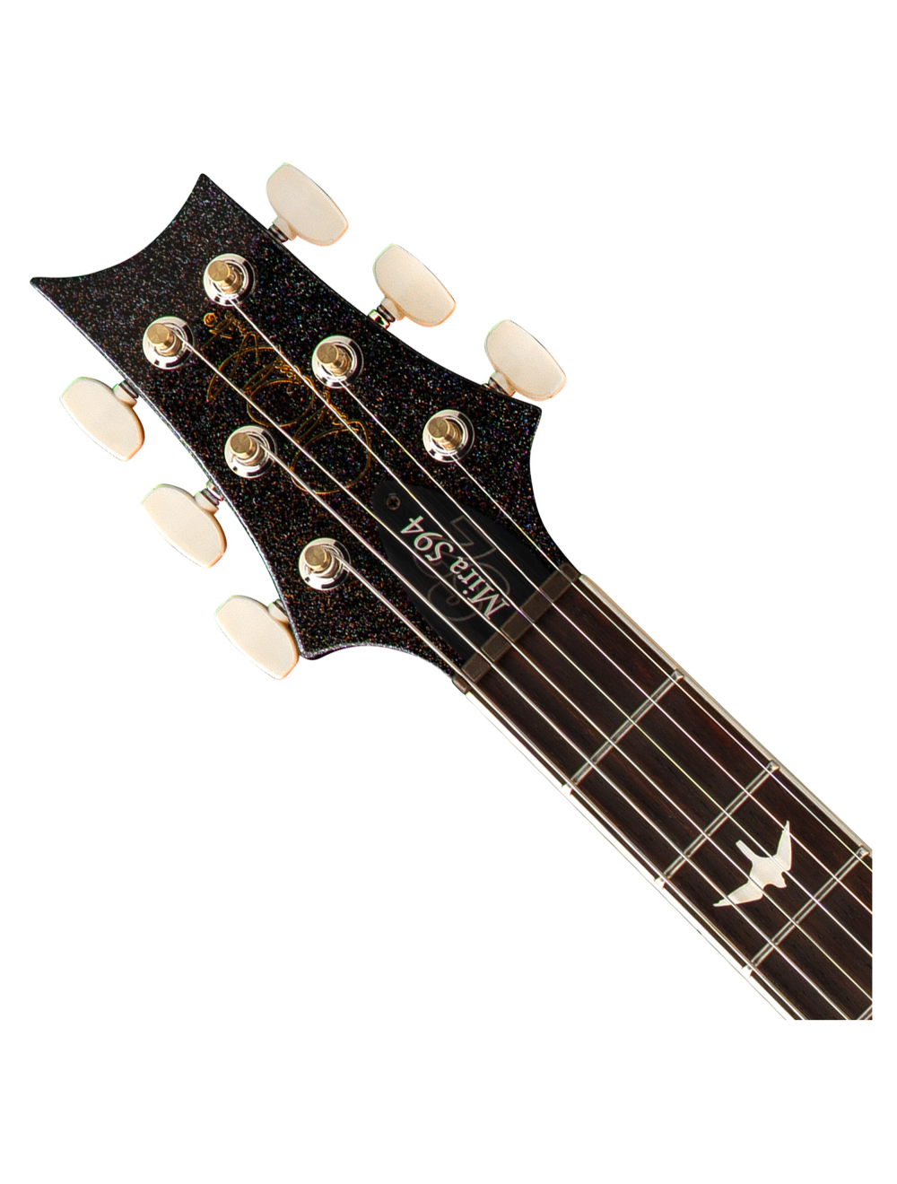 PRS S2 Mira 594 Electric Guitar - Black Rainbow Holoflake