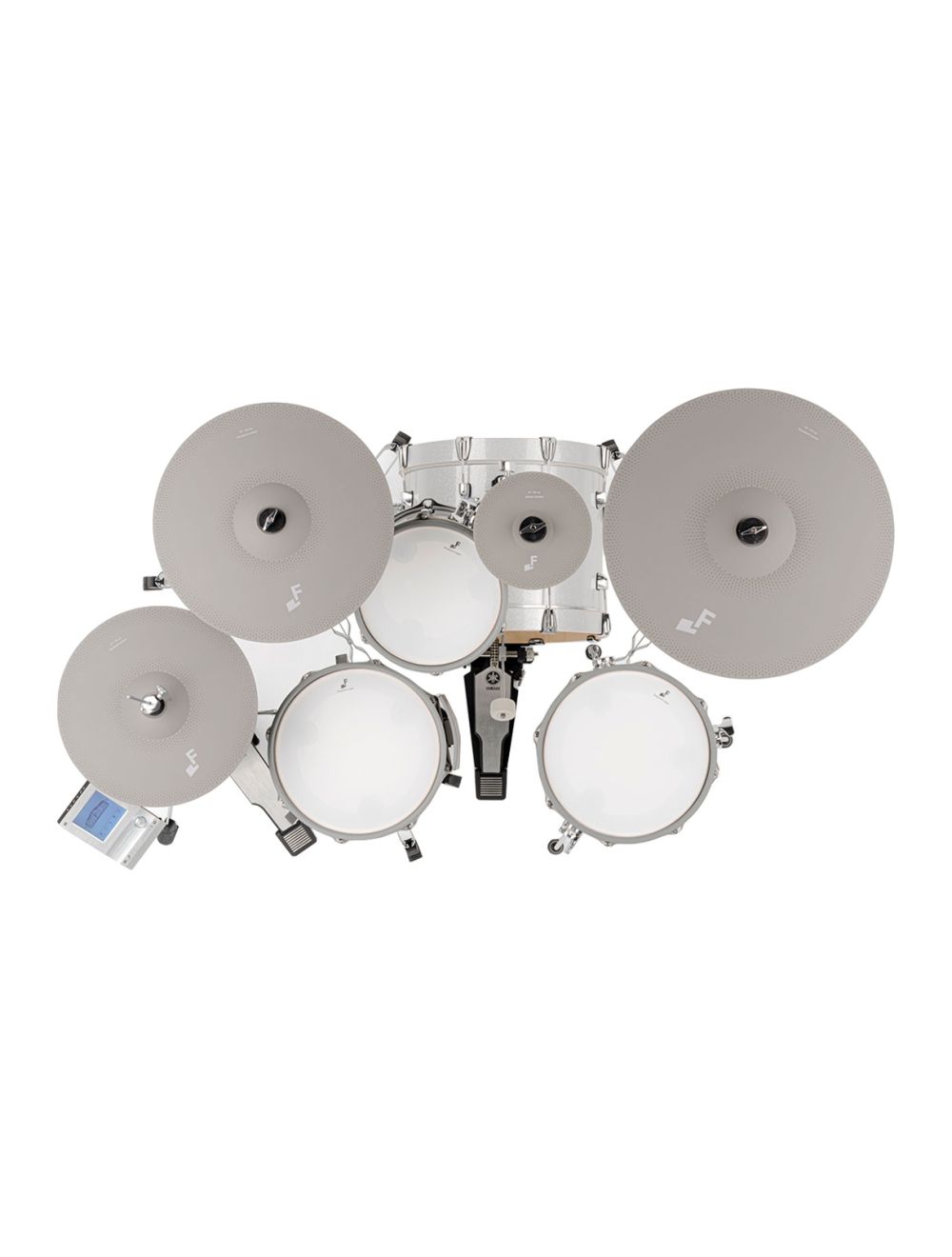 EFNOTE 5 Acoustic Designed Electronic Drum Set - White Sparkle