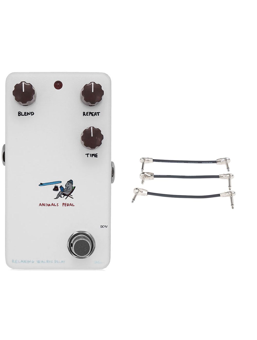 Animals Pedals Relaxing Walrus Delay Pedal V2 + Gator Patch Cable 3 Pack