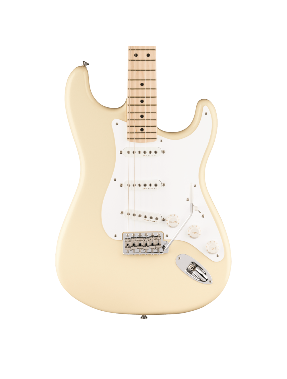 Used Fender Eric Clapton Stratocaster - Olympic White w/ Maple FB