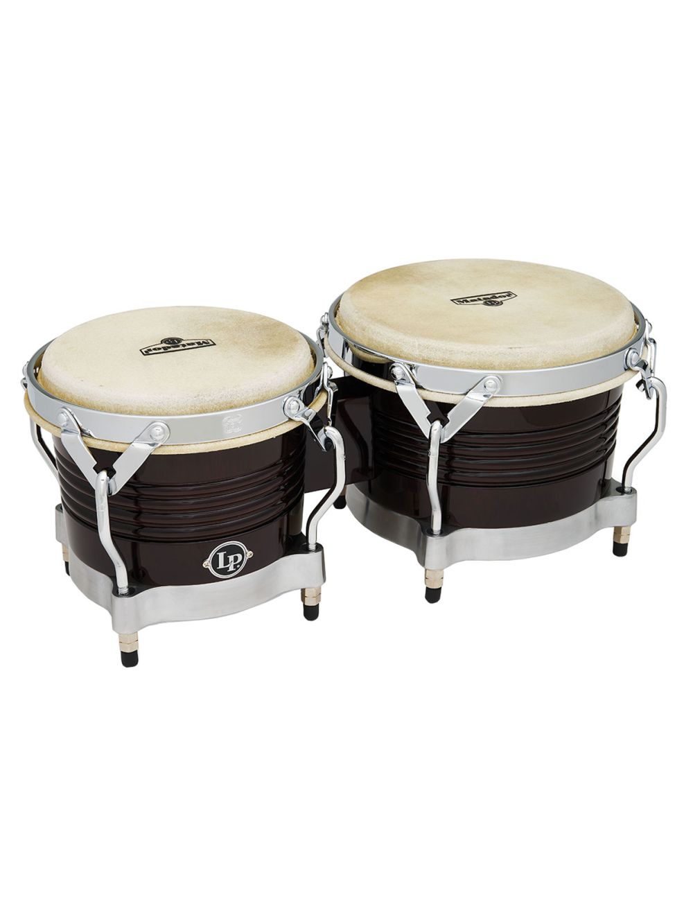Open Box Latin Percussion Matador Series Wood Bongos - Dark Brown