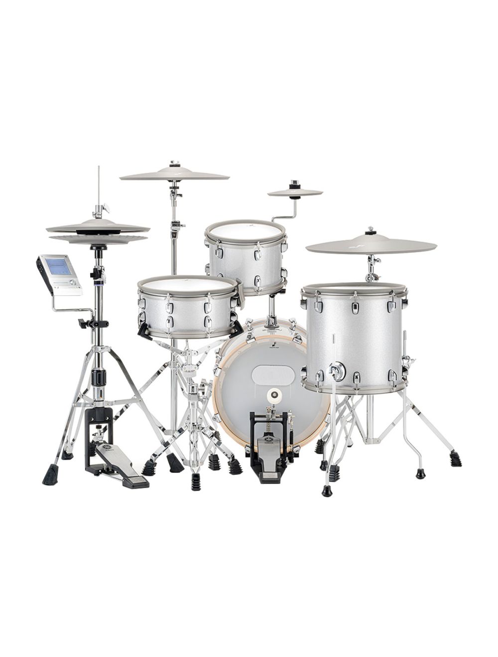 EFNOTE 5 Acoustic Designed Electronic Drum Set - White Sparkle