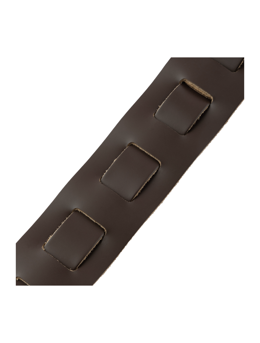 Levy's Amped Leather Series Acoustic Leather Guitar Strap - Dark Brown