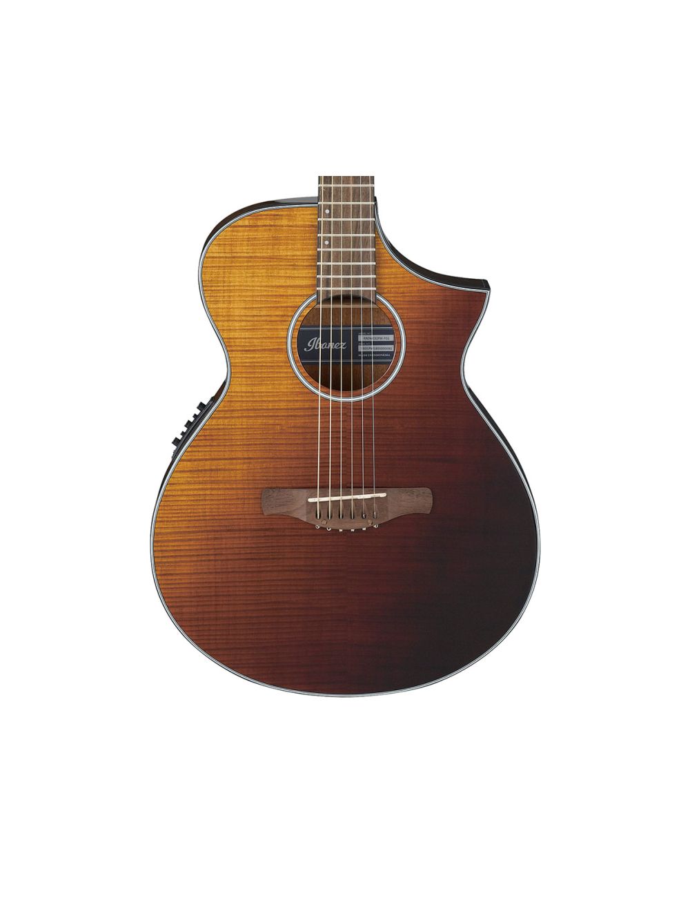 Ibanez AEWC32FMASF AEW A/E Guitar - Amber Sunset Fade Gloss