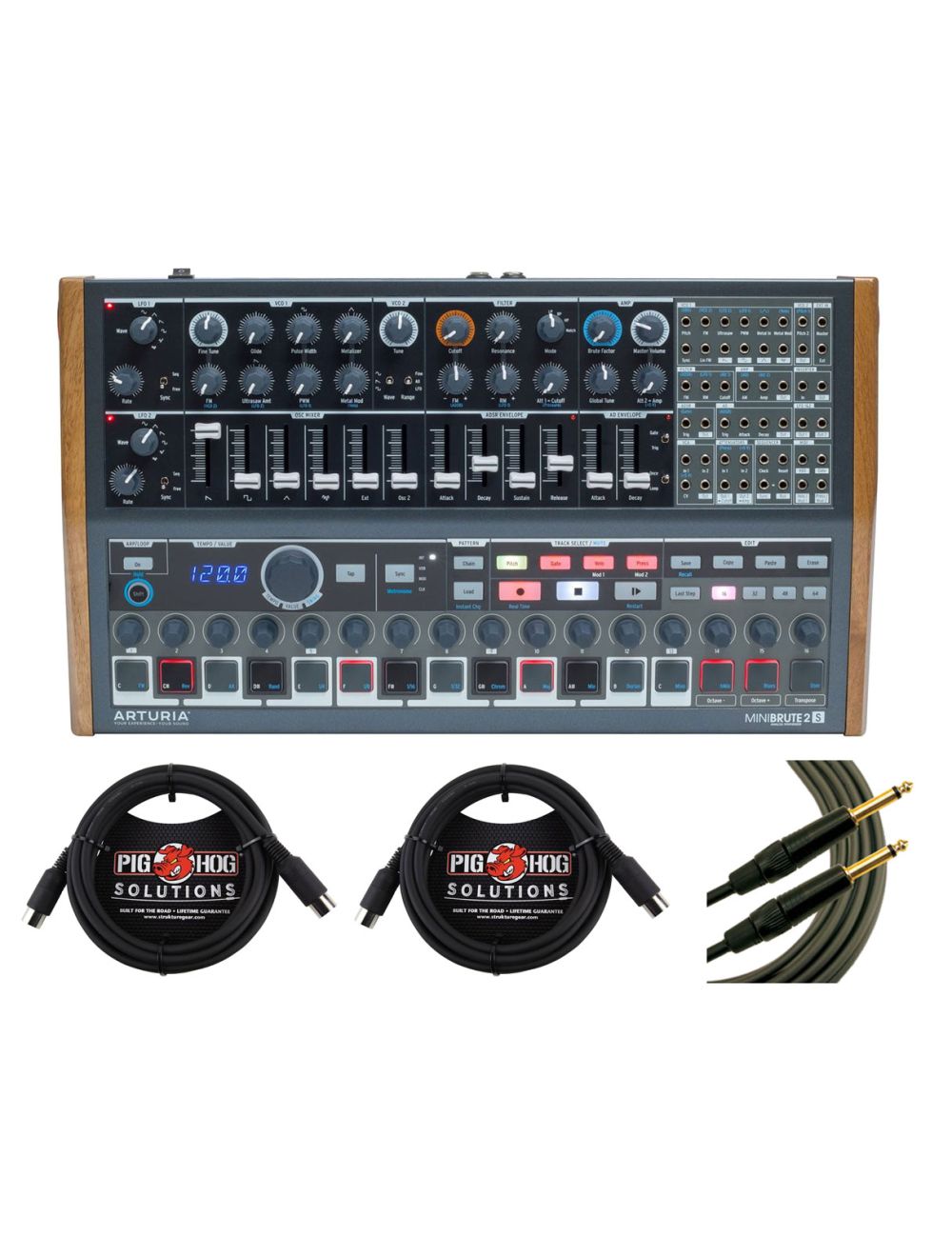 Arturia Minibrute 2S Mogami Instrument Cable MIDI Cables