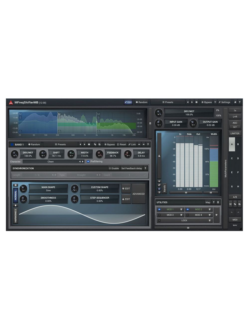 Melda MFreqShifterMB Fatten Your Sounds & Create New Ones