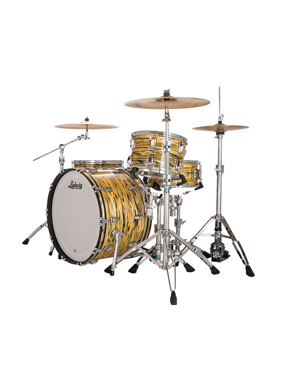 Ludwig Legacy Maple Pro Beat 3-pc Shell Pack w/ 24" Kick - Lemon Oyster