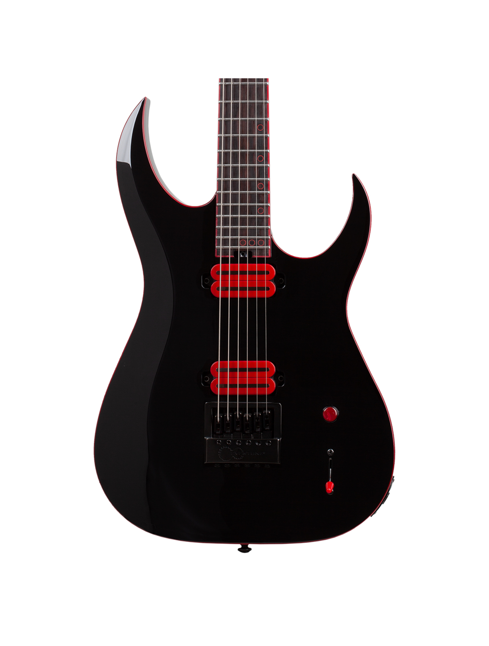 Schecter Sunset-6 ET EX Red Dawn Electric Guitar - Gloss Black - Open Box