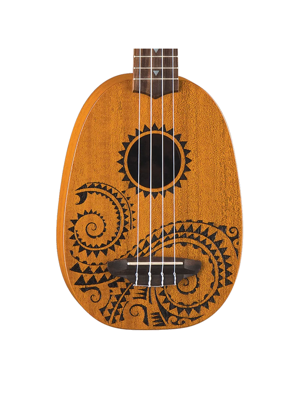Luna UKE TATTOO Uke Pineapple Tattoo w/Gig Bag