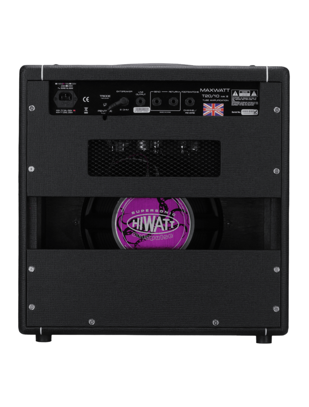 Hiwatt T-Series TB20/10 20/10-Watt 1x12 Tube Combo Amplifier - Black