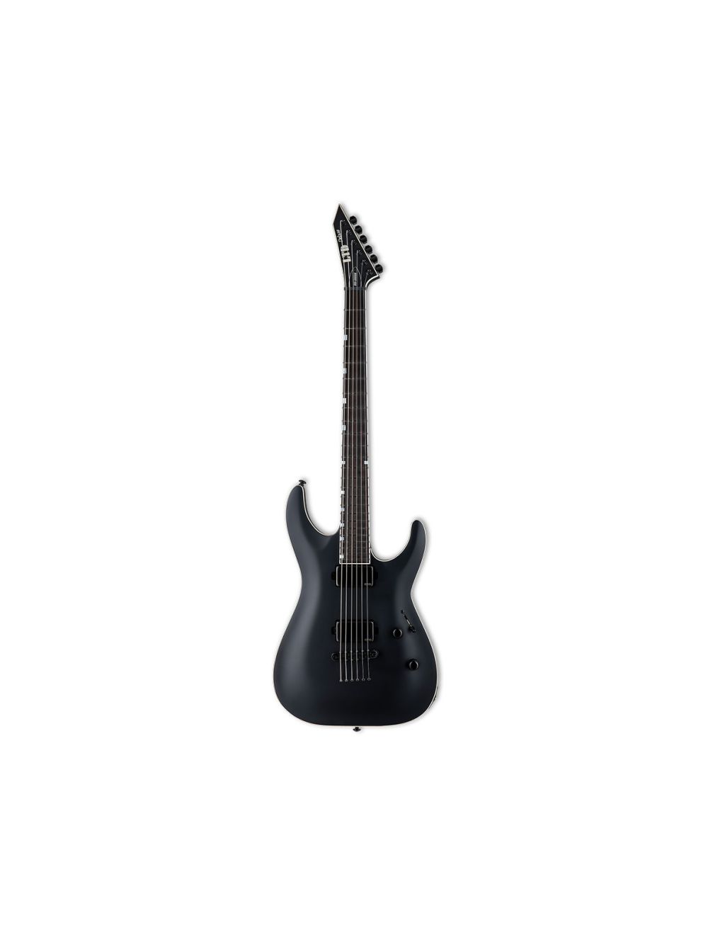 ESP LTD MH-1000 Baritone Electric Guitar - Black Satin