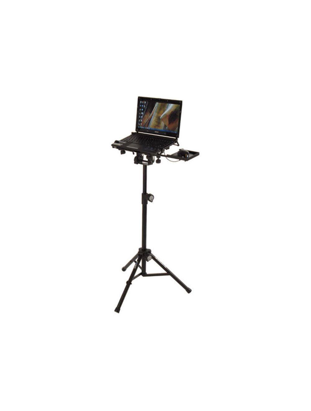 Quik Lok Lightweight Laptop Tripod Stand w/Pullout Mouse Tray
