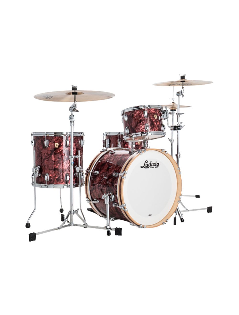 Ludwig 20" Classic Maple Downbeat - Burgundy Pearl