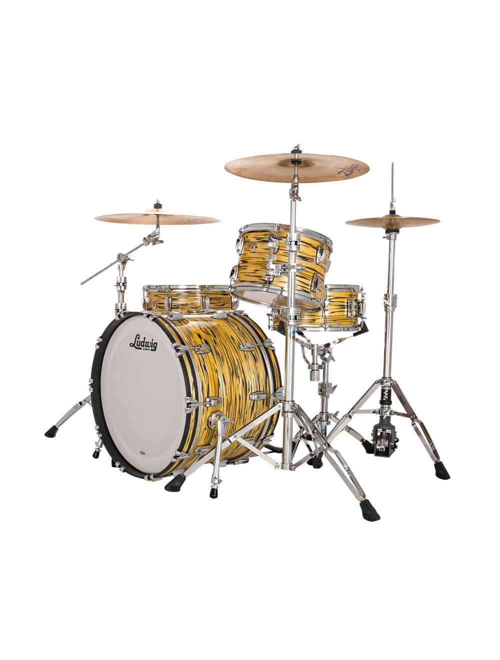 Ludwig Classic Maple Fab 3-pc Shell Pack w/ 22" Kick - Lemon Oyster