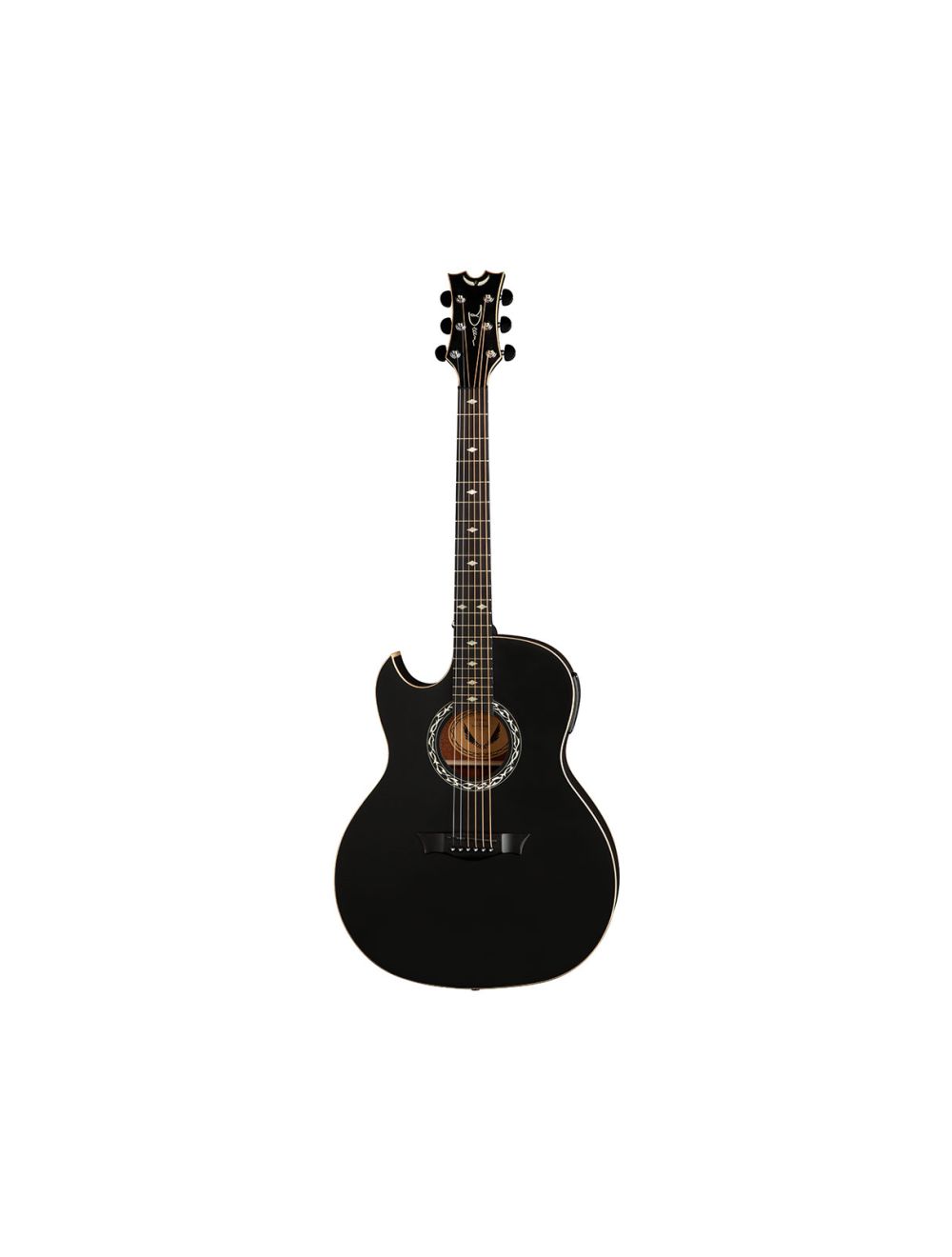 Dean Exhibition Left-Handed A/E Guitar - Black Satin