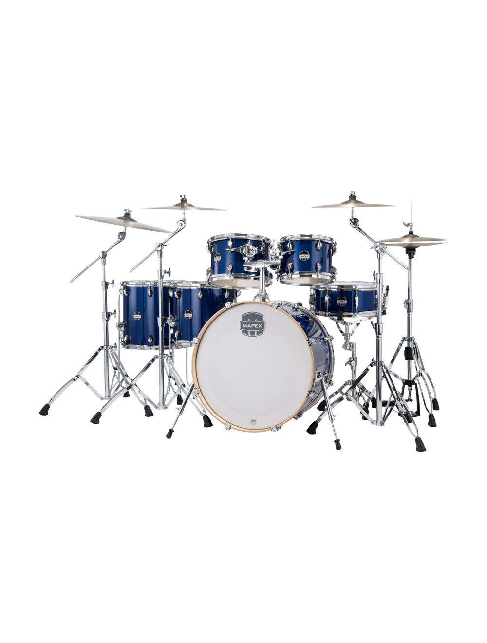 Mapex Mars Maple Studioease 5-Pc Shell Pack w/22" Kick & Snare - Midnight Blue
