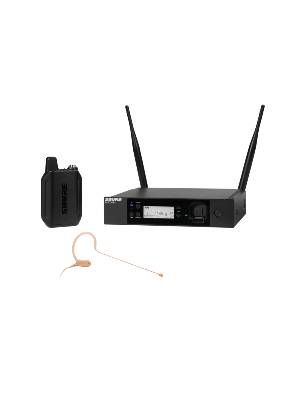 Shure GLXD14R+ Digital Wireless Rack System w/MX153 Headset Microphone - Z3