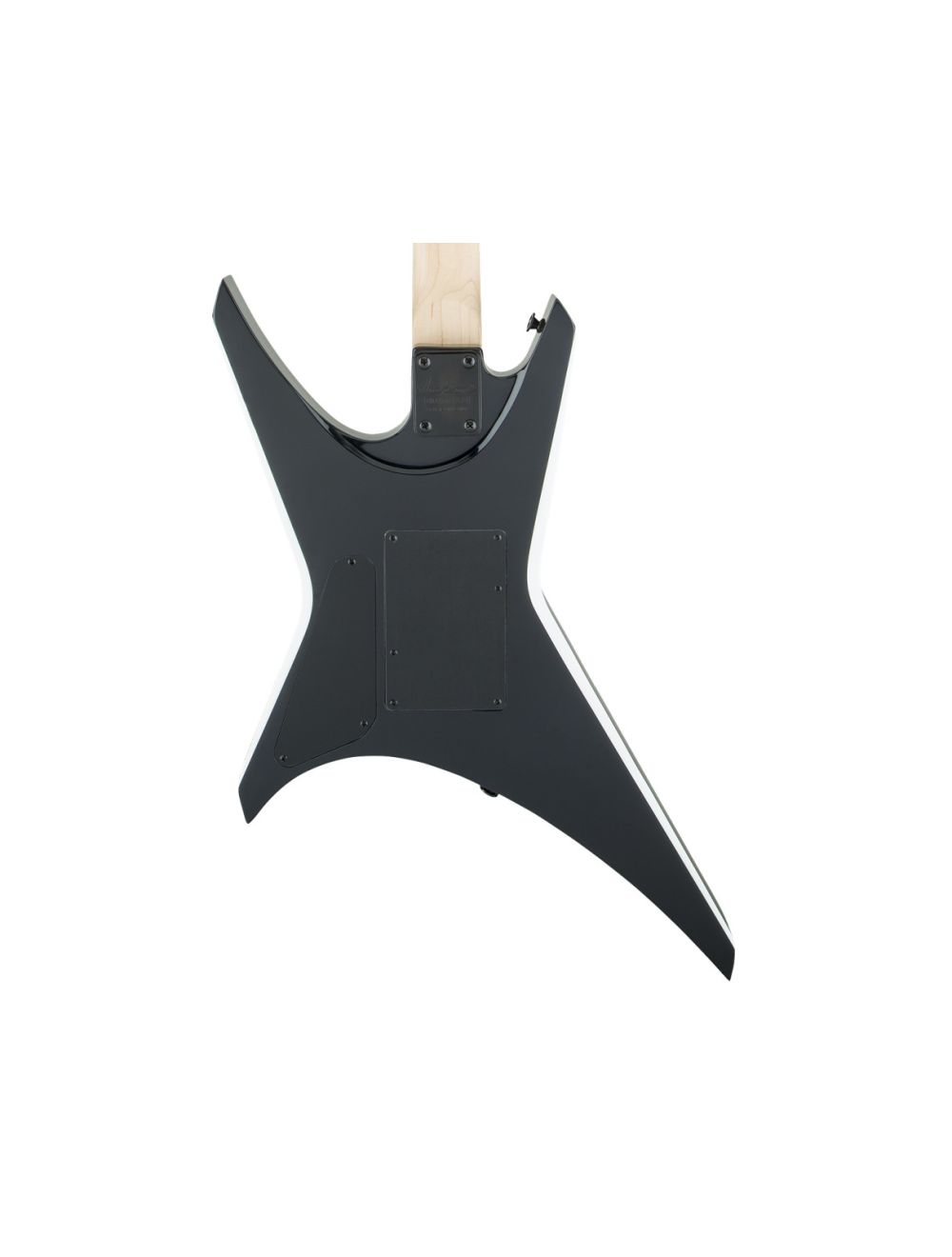 Jackson JS Series Warrior JS32 - Black w/ White Bevels w/ Amaranth FB