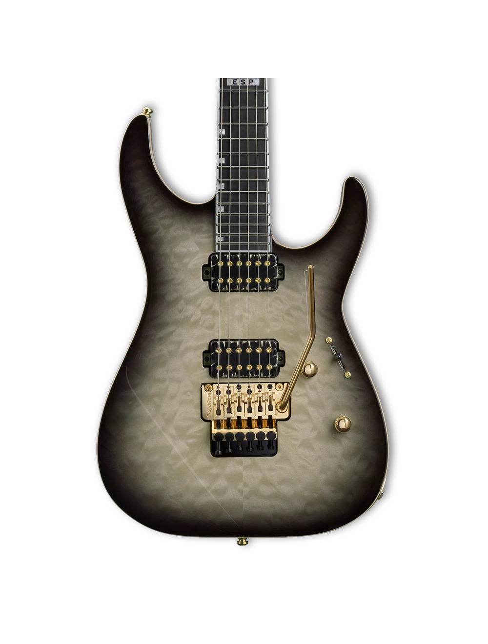 ESP E-II M-II QM Electric Guitar - Black Natural Burst - B-Stock