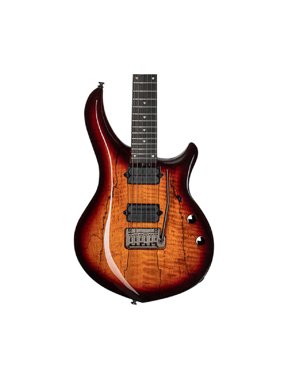 Sterling by Music Man MAJ200X Majesty Spalted Maple Blood Orange Burst