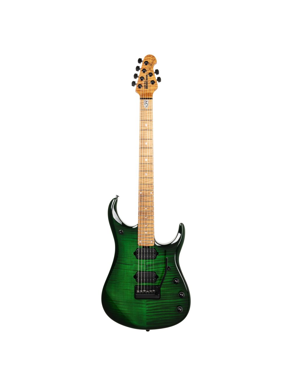 Ernie Ball Music Man JP15 Electric Guitar - Green Tiger Eye Flame - Open Box