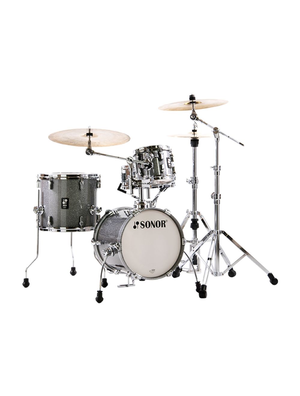 Sonor AQ2 Maple Martini 4-pc Shell Pack w/ 14" Kick - Titanium Quartz