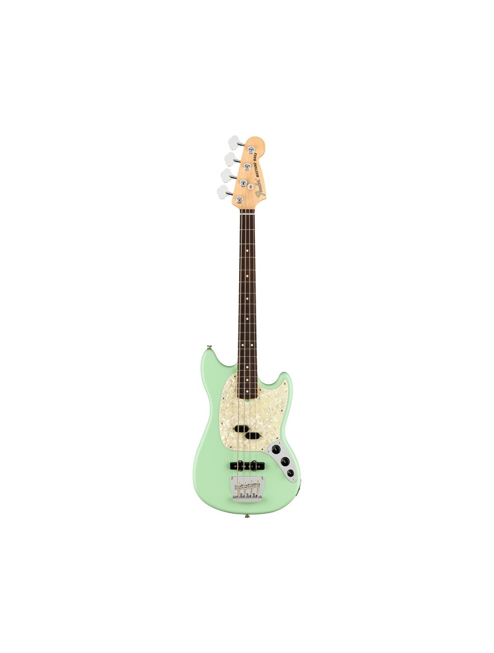 Fender American Performer Mustang Bass - Satin Surf Green w/ Rosewood Fingerboard