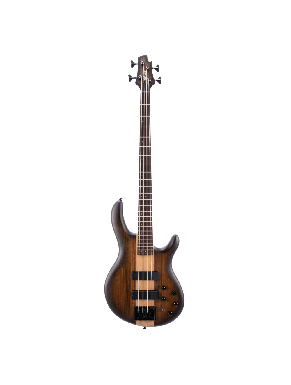 Cort C4 Plus OVMH Ovangkol Bass Guitar - Antique Brown Burst