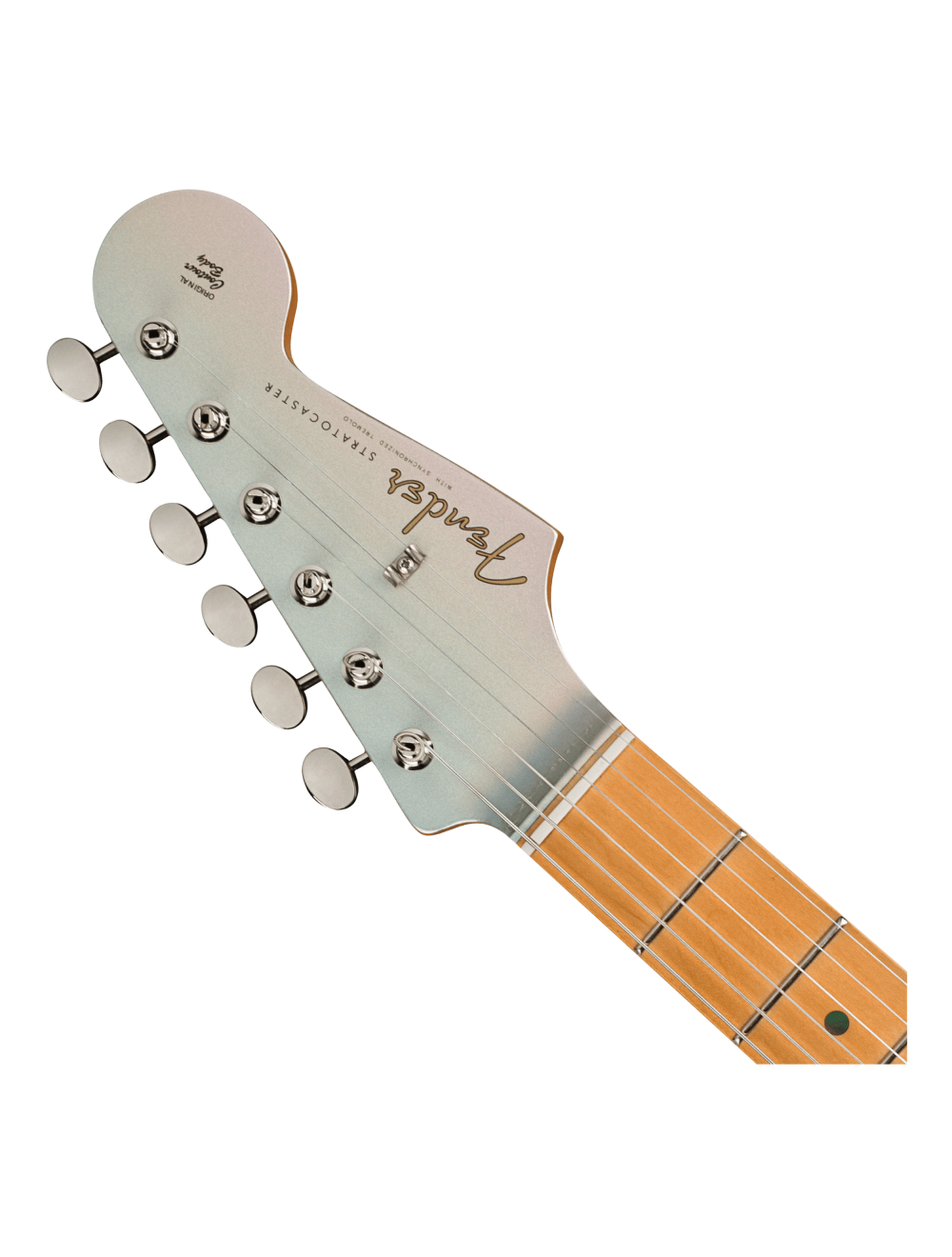 Used Fender H.E.R. Stratocaster Electric Guitar - Chrome Glow w/ Maple FB