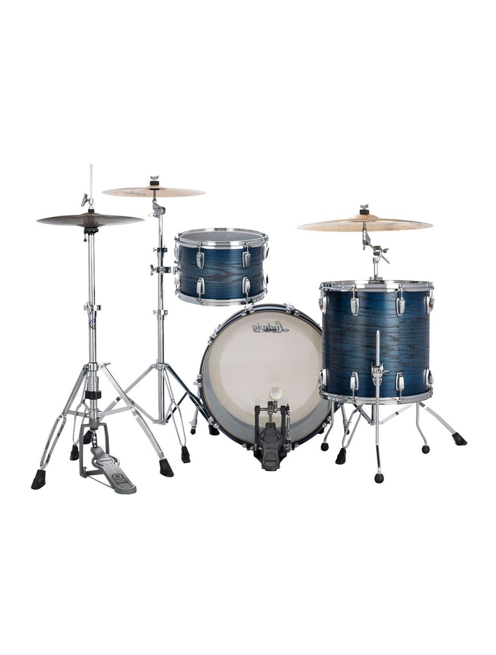 Ludwig Classic Oak Fab 3-pc Shell Pack w/22" Kick - Blue Burst