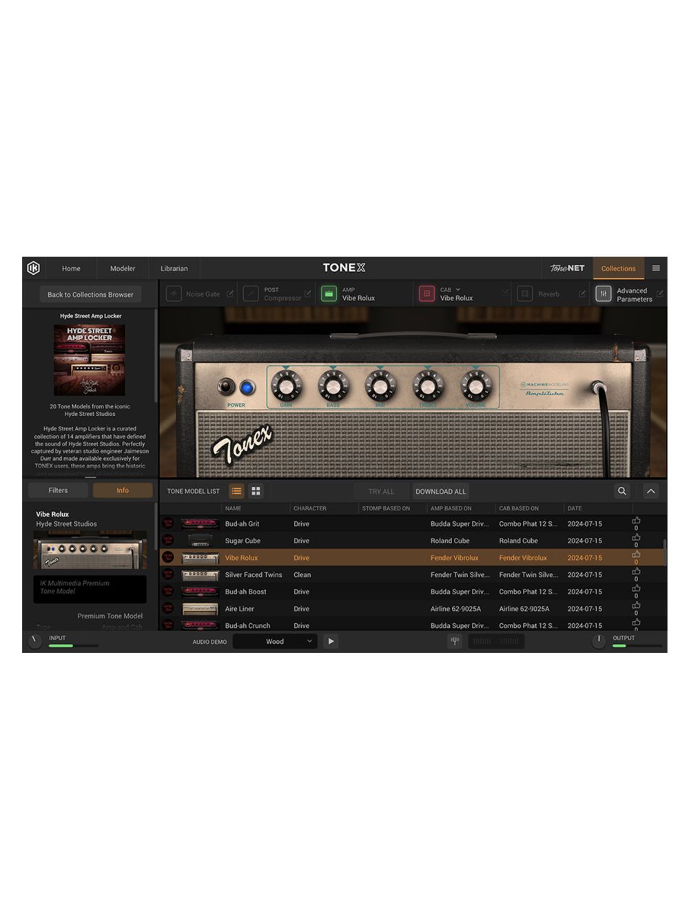 IK Multimedia TONEX Hyde Street Collections: Amp Locker