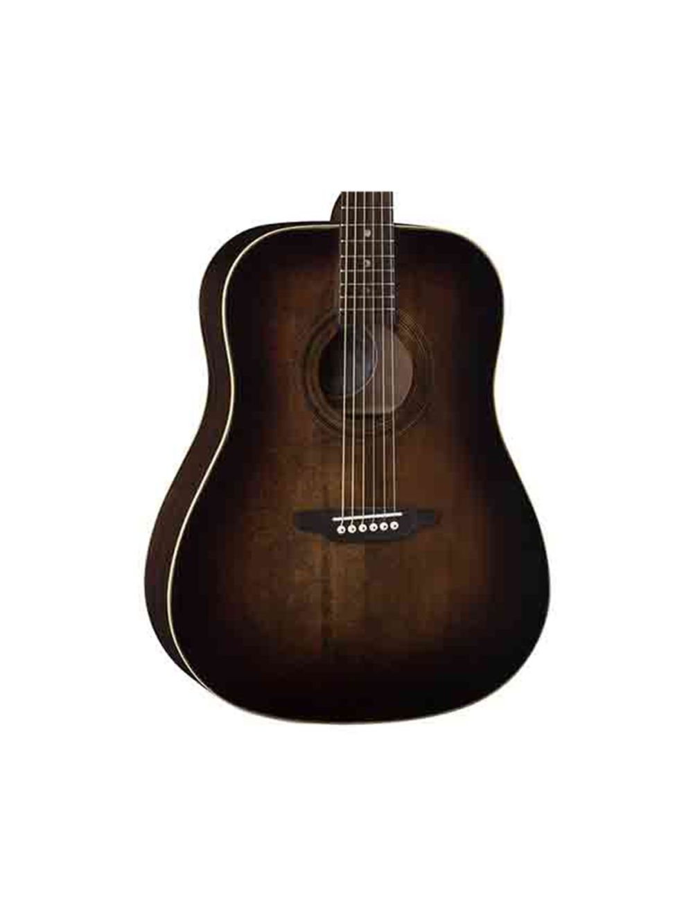 Luna Art Vintage Dreadnought Solid Top Acoustic Guitar - Distressed