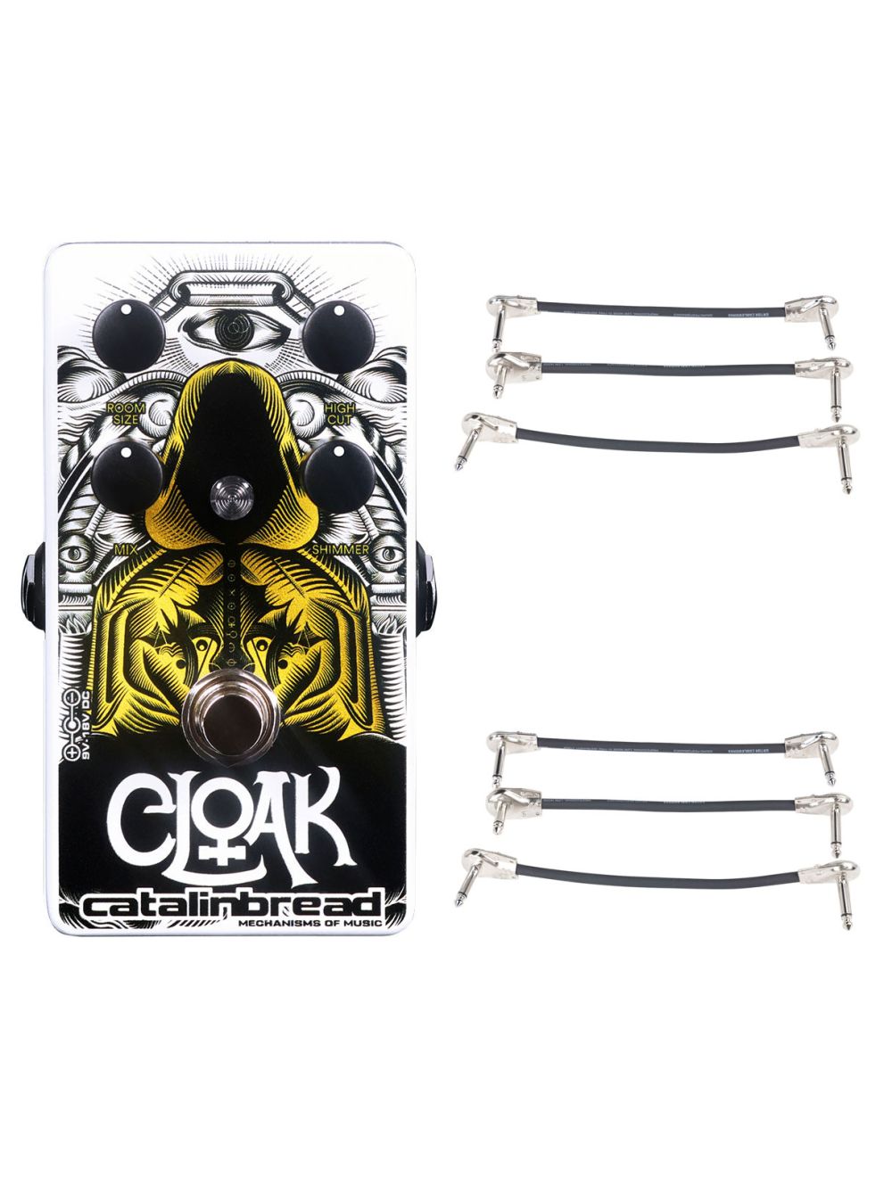 Catalinbread Cloak Reverb Shimmer + 2x Gator Patch Cable 3 Pack
