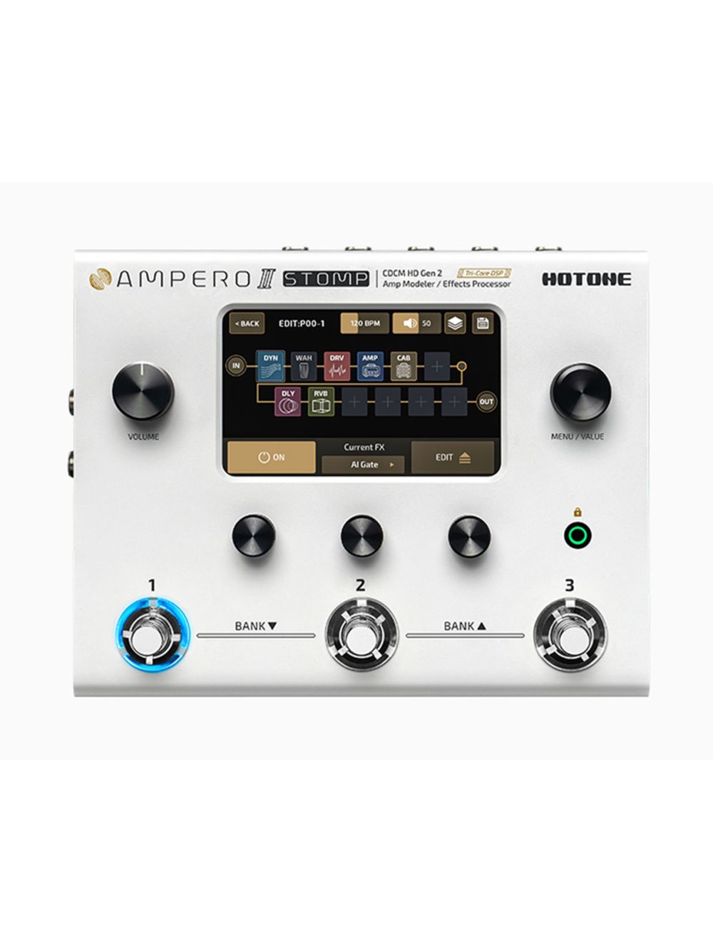 Hotone MP-300 Ampero II Stomp Amp Modeler/Multi-FX Pedal