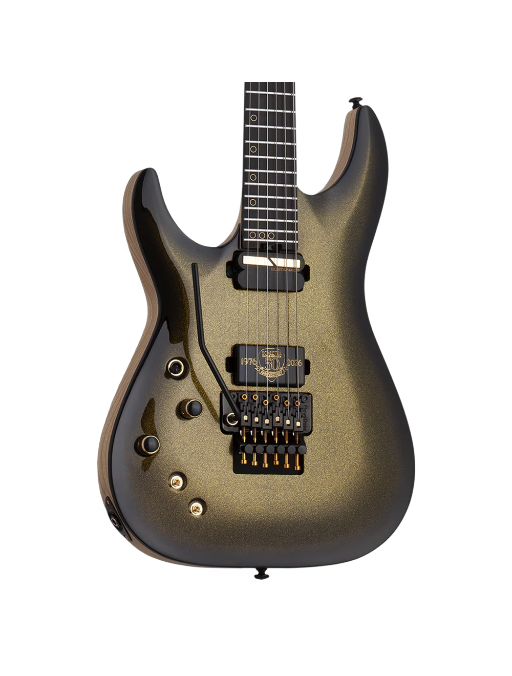 Schecter C-1 FR-S 50th Anniversary LH Electric Guitar - Gold Burst - Open Box