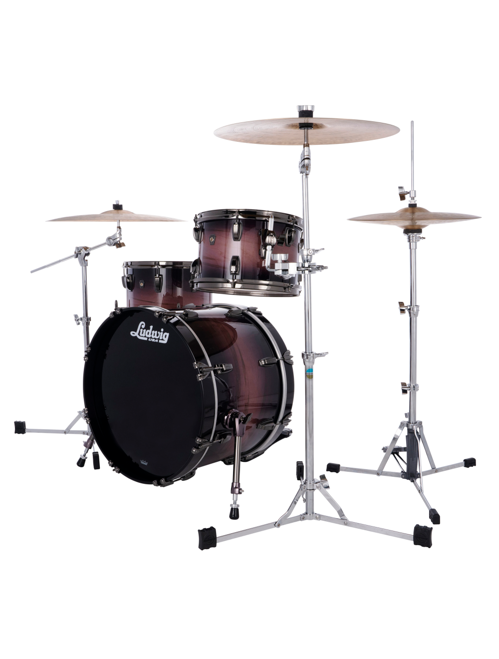 Ludwig Ambrosia Maple Exotic Downbeat 3-Pc Shell Pack - Amethyst Burst